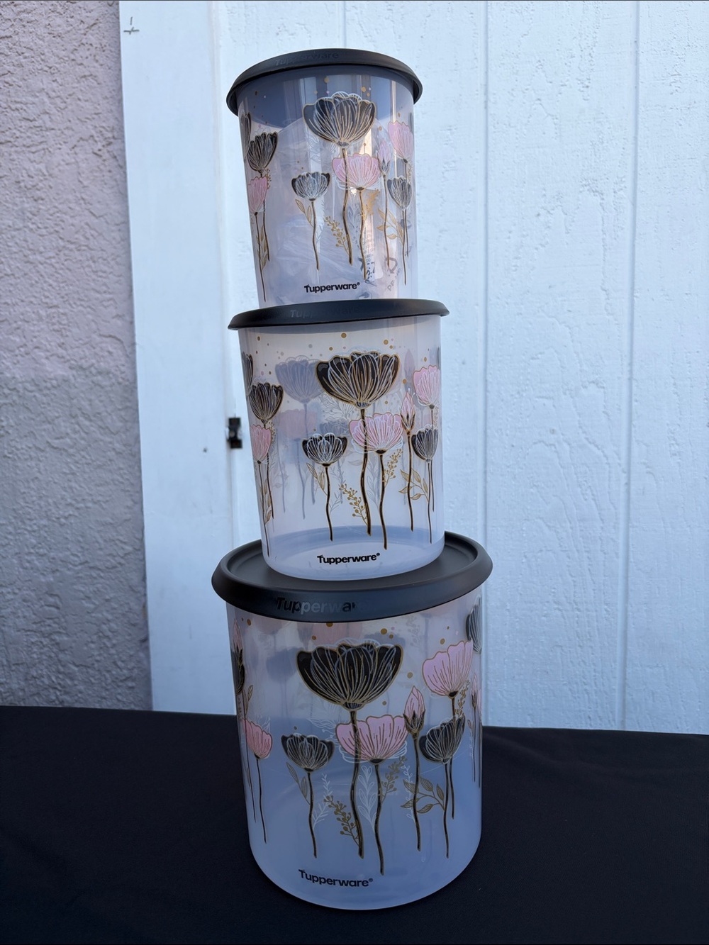Tupperware Floral Containers